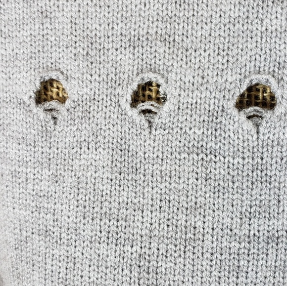 Haute Rouge open back grey sweater medium - Picture 5 of 8